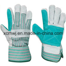 Kurze Schweißhandschuhe, Sicherheits-Arbeitshandschuhe, 10,5&#39;&#39;patched Palm Leder Handschuhe, verstärkte Palme Leder Arbeitshandschuhe, Treiber Handschuhe Hersteller